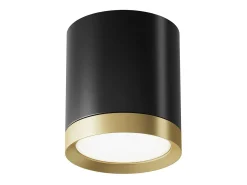 Maytoni Hoop Downlight de Superficie Negro, Dorado, 9.6cm, GX53