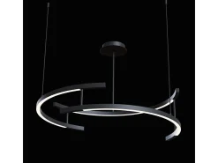 Maytoni Line Lámpara de techo colgante integrada moderna negra, 4000K