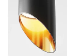 Maytoni Lipari Downlight de Superficie Negro, Dorado, 15cm GU10