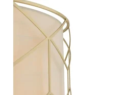 Maytoni Messina Classic Messina - Lámpara de techo colgante de 4 luces dorada con pantalla de tela