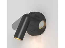 Maytoni Mirax Lámpara de pared de lectura negra con LED integrado Technical Mirax