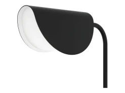 Maytoni Mollis Lámpara de mesa moderna negra, pantalla acrílica