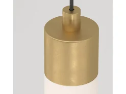 Maytoni Ray Lámpara de Techo Colgante Fina Dorada, 95,9cm, LED Integrado 3000K