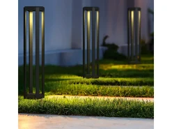 Maytoni Royal Mile Bolardo LED gris integrado para exteriores Royal Mile IP65