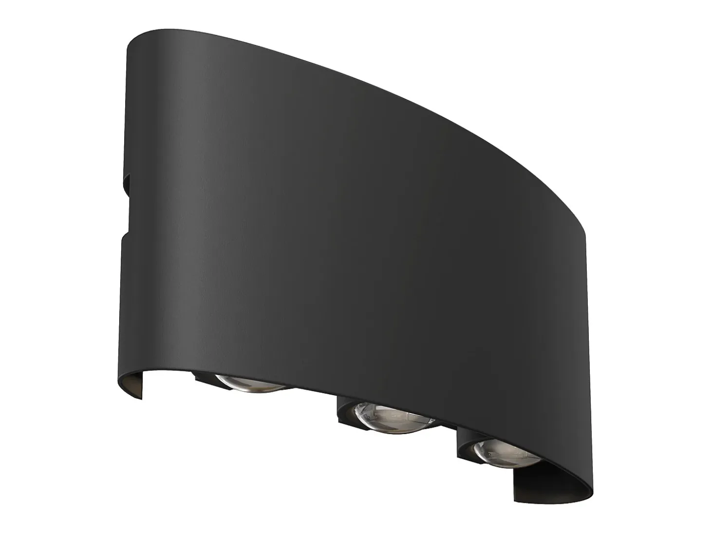 Maytoni Strato Aplique Exterior Up Down Negro, IP54, 3000K