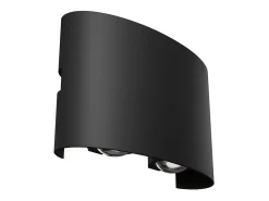 Maytoni Strato Aplique Exterior Up Down Negro, IP54, 3000K