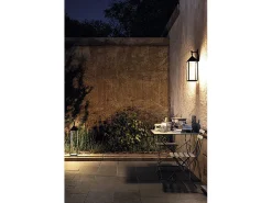 Moderna linterna LED Pic Nic 2,2W IP54 recargable y regulable h. Corten de 67 cm