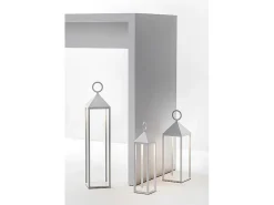 Moderna linterna LED Pic Nic 2,2W IP54 recargable y regulable h. Corten de 67 cm