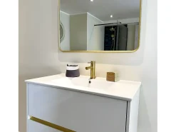 Musea Espejo 80x60 oro cepillado Essebagno