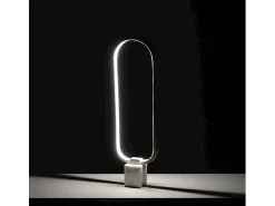 Naos - Lámpara de mesa LED de metal blanco