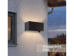 NETTLIFE 2 Aplicaciones LED para Muro Negras IP65, Luz Blanca Caliente Ajustable G9, para Salón, Jardín, Terraza
