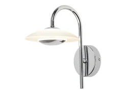NETTLIFE - Aplique de pared LED para interiores, diseño moderno, cromado, para pasillo, cristal de 3000 K, para escalera de hotel