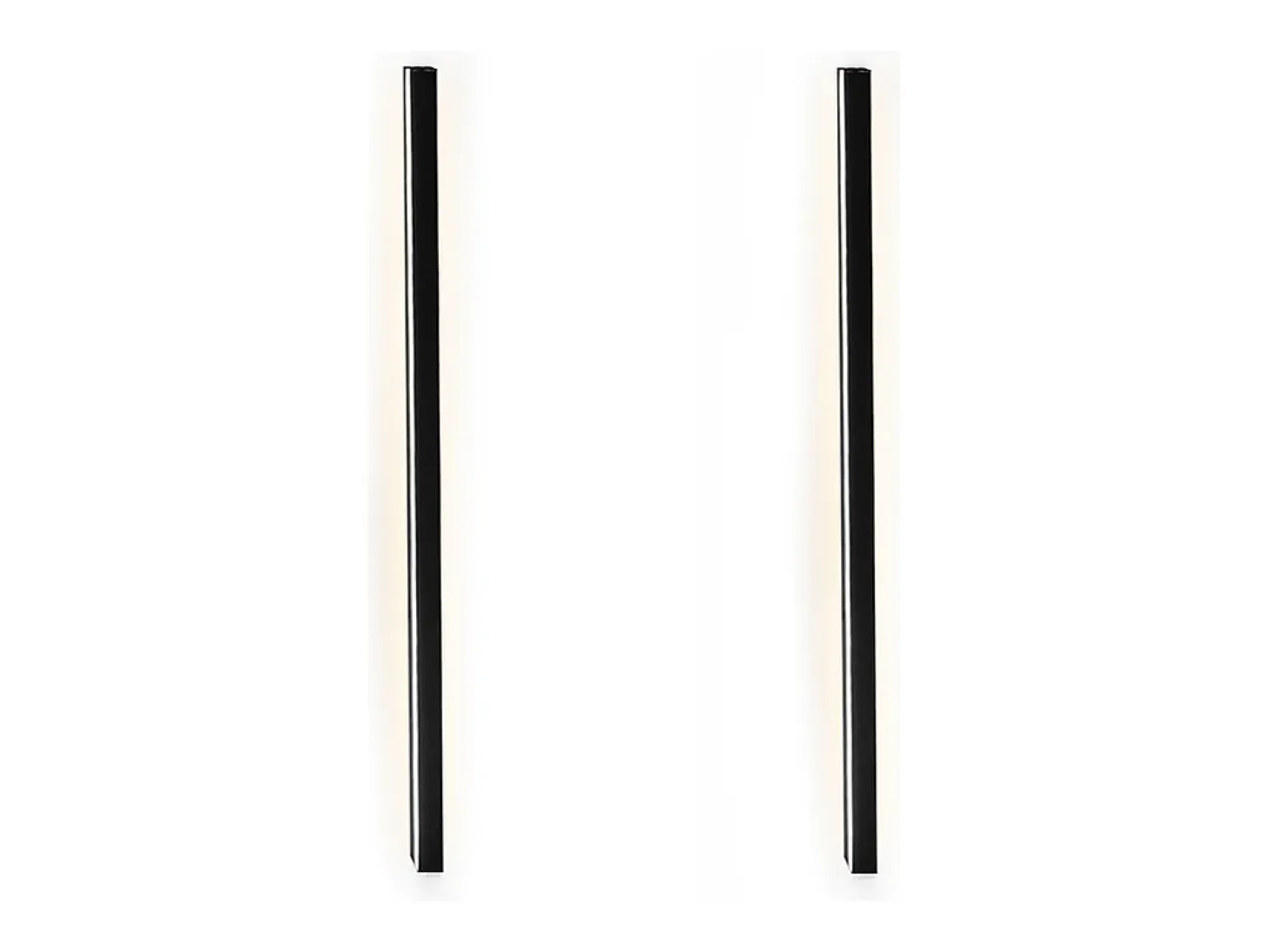 NETTLIFE 2 apliques de pared LED modernos para interior 100CM 34W pasillo arriba abajo blanco cálido negro