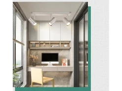 NETTLIFE 3 Focos de Techo GU10 de Níquel Giratorios 330° para Sala de Estar Dormitorio Oficina Foco de Pared Moderno Lámpara de Pasillo