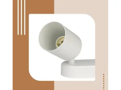 NETTLIFE 4 Focos de Techo GU10 de diseño moderno Orientables en color blanco para salón pasillo dormitorio comedor cocina