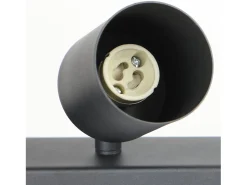 NETTLIFE 4 Focos GU10 Max.25w Luz de Techo LED Negra Foco para Sala de Estar Ajustable 350° para Dormitorio Cocina Mesa de