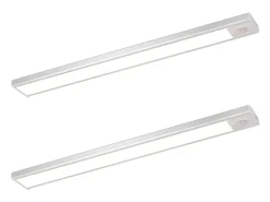 NETTLIFE - Luz LED para debajo del gabinete con sensor de movimiento, recargable por USB, 1500 mAh, para pasillo y armario
