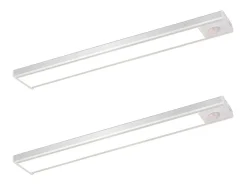 NETTLIFE - Luz LED para debajo del gabinete con sensor de movimiento, recargable por USB, 1500 mAh, para pasillo y armario