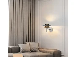 NETTLIFE Aplique de Interior Negro - Lámpara de Dormitorio de Diseño Moderno G9 Sin Bombilla (Máx.25W)