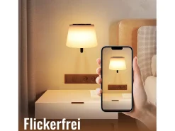 NETTLIFE Aplique de pared para interiores a batería con interruptor: Apliques de pared LED regulables, negros, inalámbricos, modernos