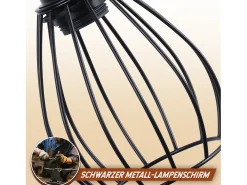 NETTLIFE Aplique de pared con interruptor lámpara de pared vintage: iluminación de pared de madera negra E27 industrial