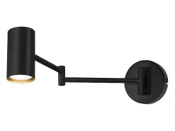 NETTLIFE Aplique Interior Negro - Aplique Vintage Dormitorio GU10 - Sin Bombilla