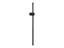 NETTLIFE Aplique LED de interior - 60 cm - Lámpara de pasillo de diseño moderno negro - Blanco cálido 3000 K - Lámpara de cocina