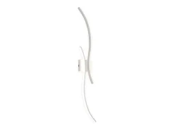 NETTLIFE Aplique LED de pared para interiores - Lámpara de pasillo de 14 W y 100 cm, lámpara de escalera blanca, diseño moderno de ondas, 3000 K