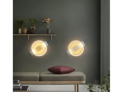 NETTLIFE Aplique LED Interior - Aplique de Diseño Moderno Blanco 7W Blanco Cálido 3000K