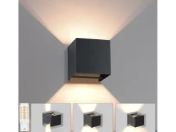 NETTLIFE Aplique LED Interior/Exterior: juego de 2 lámparas de exterior Blanco cálido IP65 Aplique de exterior G9 Blanco