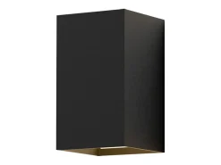 NETTLIFE Aplique LED para exterior e interior: iluminación de pared negra, lámpara exterior, pared de casa 5 W IP65 blanco cálido 3000 K