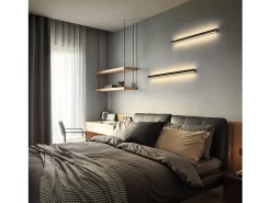 NETTLIFE Aplique LED para Interiores - Lámpara de Pasillo Moderna de 60 cm y 21 W, Color Blanco cálido, para Pasillo Arriba y Abajo
