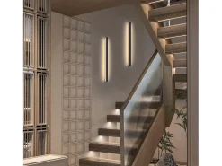 NETTLIFE Aplique LED para Interiores - Lámpara de Pasillo Moderna de 60 cm y 21 W, Color Blanco cálido, para Pasillo Arriba y Abajo