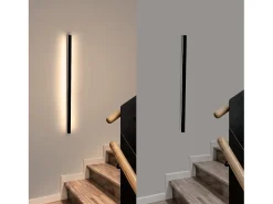 NETTLIFE Aplique LED para Interiores - Lámpara de Pasillo Moderna de 80 CM y 27 W, Color Blanco cálido, para Pasillo Arriba y Abajo