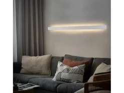 NETTLIFE Aplique LED para Interiores - Dormitorio Moderno Lámpara de Pasillo Blanca cálida de 100 cm Lámpara de Escalera Blanca de 31 W