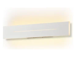 NETTLIFE Aplique mural LED interior de 30 cm, aplique moderno blanco cálido de 8 W para iluminación mural.