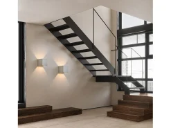 NETTLIFE Conjunto de 4 Lámparas LED para Muro Exteriores, Blanco Caliente IP65, Antracita, para Casa, Dormitorio, Escalera