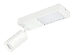 NETTLIFE Foco de techo 1 bombilla GU10 dormitorio 3000k 20W lámpara de cocina negra blanco cálido ajustable para dormitorio cocina oficina