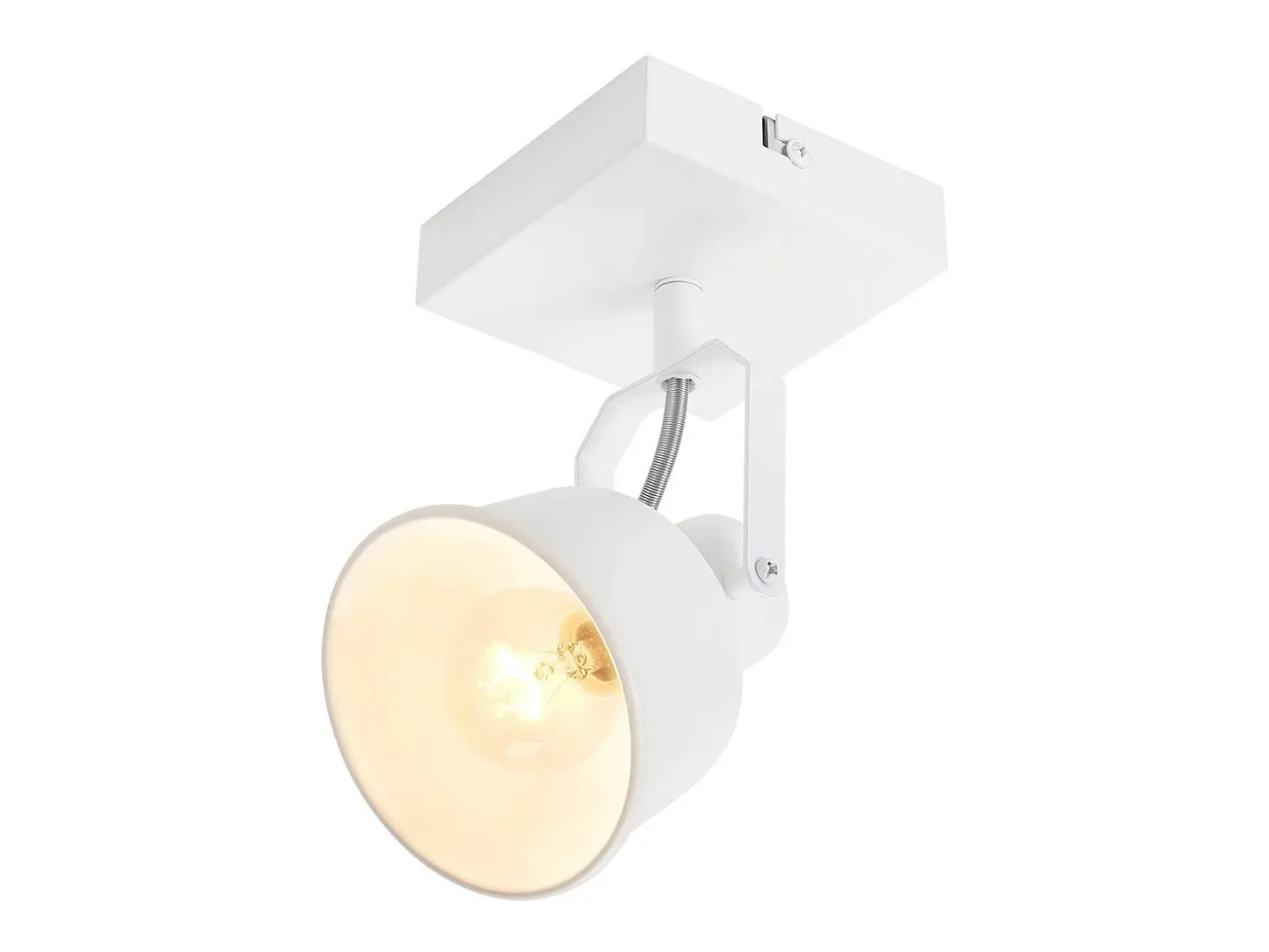 NETTLIFE Foco de techo 1 llama aplique vintage E14 diseño retro de alta calidad orientable 350° MAX.40W