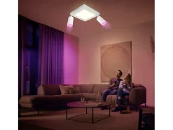 NETTLIFE Foco de techo cuadrado GU10 3000k blanco cálido 20W Lámpara de dormitorio ajustable 350° Blanco cálido