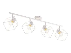 NETTLIFE Foco de techo E14 giratorio 350°, de metal, para salón, ajustable, sin bombilla