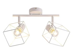 NETTLIFE Foco de techo E14 giratorio 350° vintage de metal ajustable sin bombilla