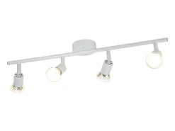 NETTLIFE Foco de techo LED regulable GU10 4 focos de techo con llamas ajustables para sala de estar industrial