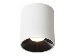 NETTLIFE Foco LED de superficie 3000 K 7 W blanco redondo moderno blanco cálido foco de techo plano lámpara de techo