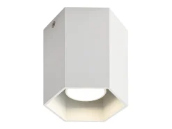 NETTLIFE Focos de techo de superficie blancos: moderna lámpara de pasillo GU10 de aluminio para comedor sin bombilla
