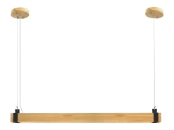 NETTLIFE Lámpara Colgante LED Vintage Regulable Diam.100CM Madera y Metal 19W Lámpara de Industrial para Salón Dormitorio Oficina