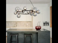 NETTLIFE Lámpara colgante para mesa de comedor - lámpara colgante para salón, lámpara colgante de 14 bombillas G9.