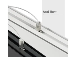 NETTLIFE Lámpara Colgante LED Blanca Moderna Diam.107CM Aluminio 32W Regulable con Control Remoto Diseño Lineal Largo para Oficina Sala de Estar