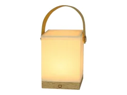 NETTLIFE Lámpara de cabecera Lámpara de mesa LED táctil - Regalo regulable con batería recargable USB Lámpara de cabecera de tela portátil moderna