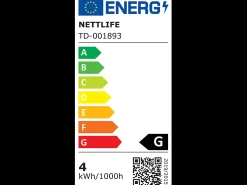 NETTLIFE Lámpara de mesa con batería, lámpara de noche LED inalámbrica de 3600 mhA, lámpara táctil regulable con batería negra recargable por USB
